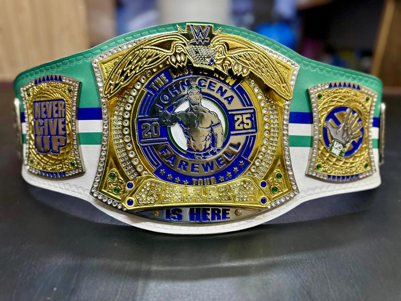John Cena Farewell Tour 2025 Dallas Spinner Championship Replica Title Belt