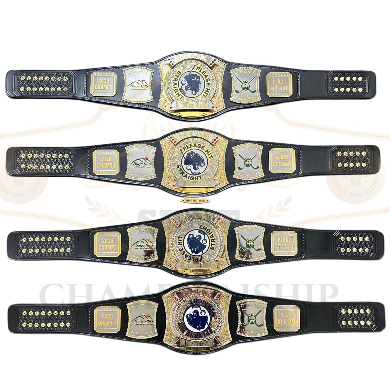 Custom Golf Spinner Championship Belt