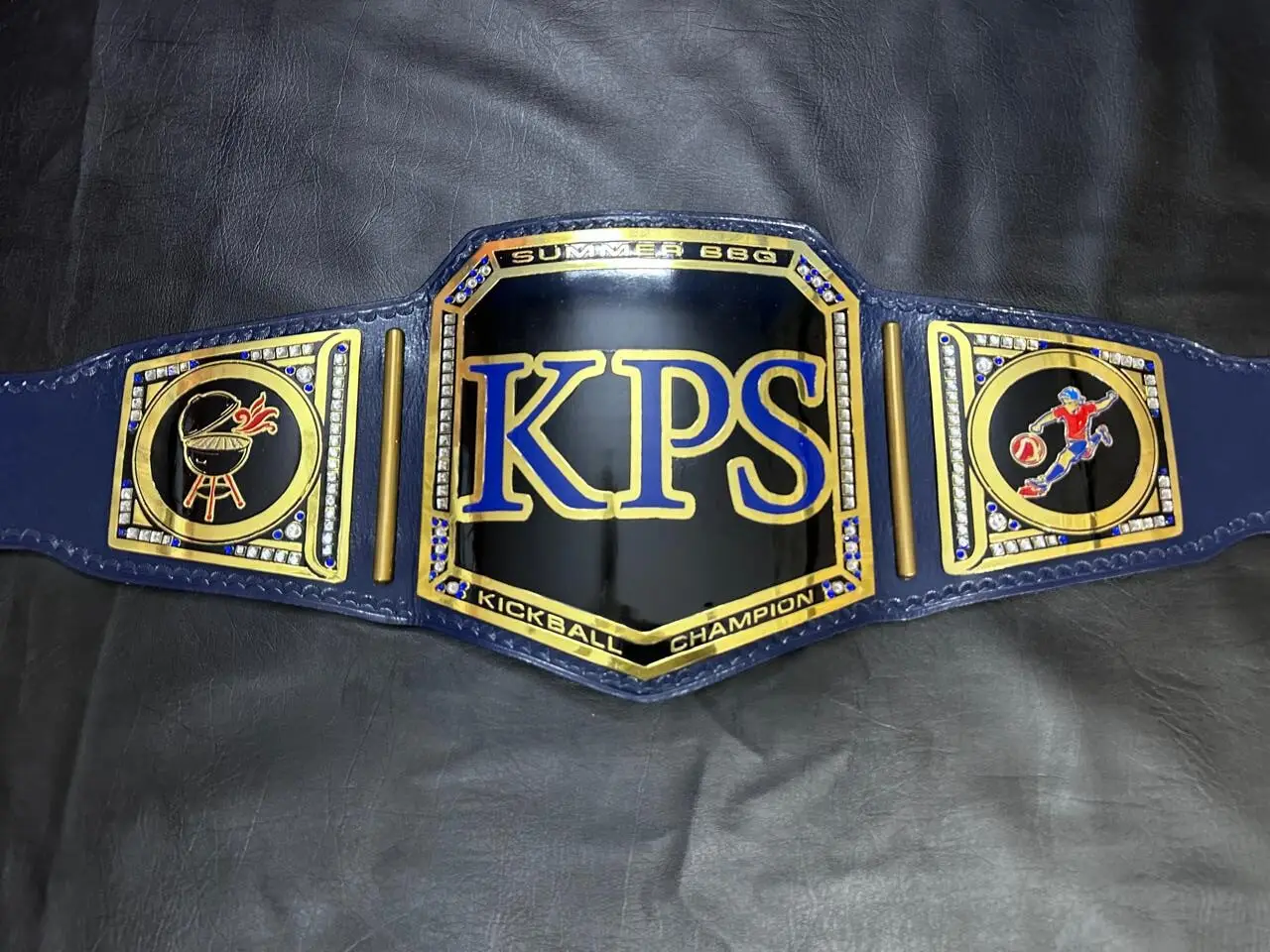 custom kickball championship belt
