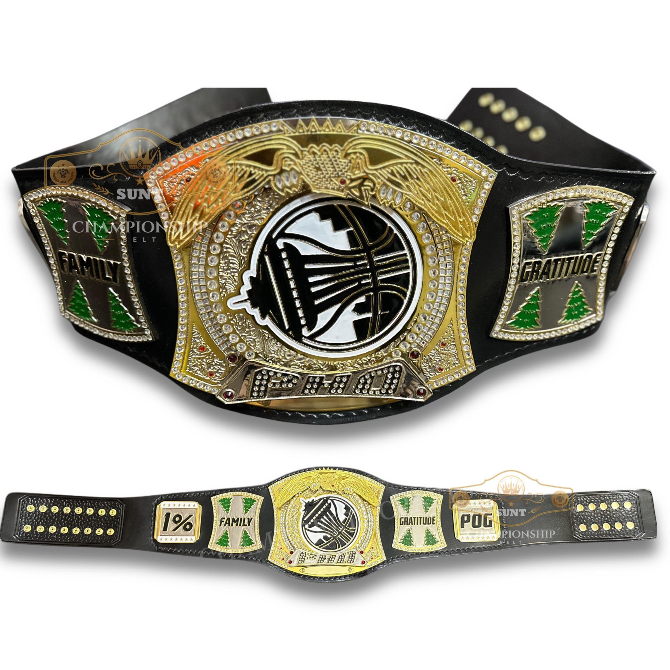custom spinner championship belt